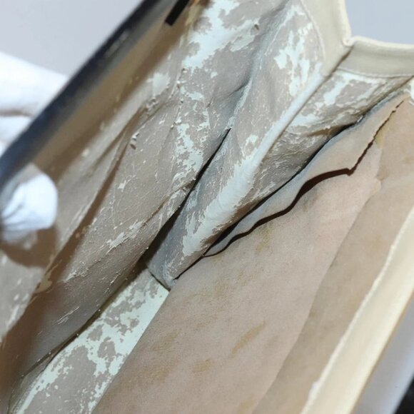 GUCCI Hand Bag Leather Beige Gold Auth BA1025 - Picture 15 of 16